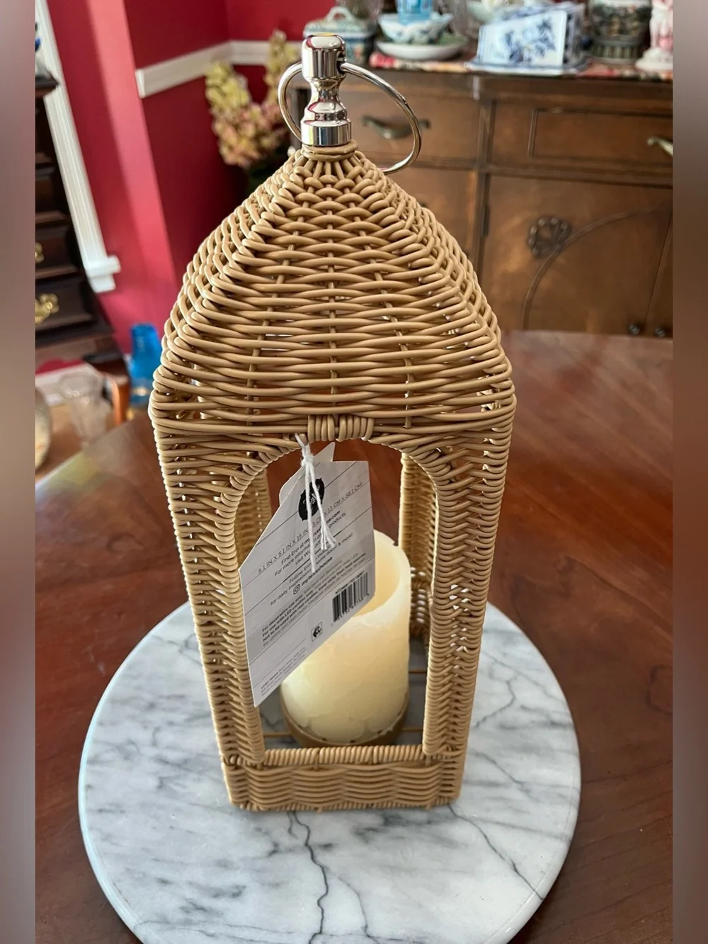 NWT: Rattan Lantern 15” My Texas House by Erin Vogelpohl, Summer Outdoors 2026